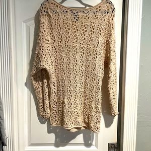 Olivia Sky crocheted sweater/dress size medium. Great condition!